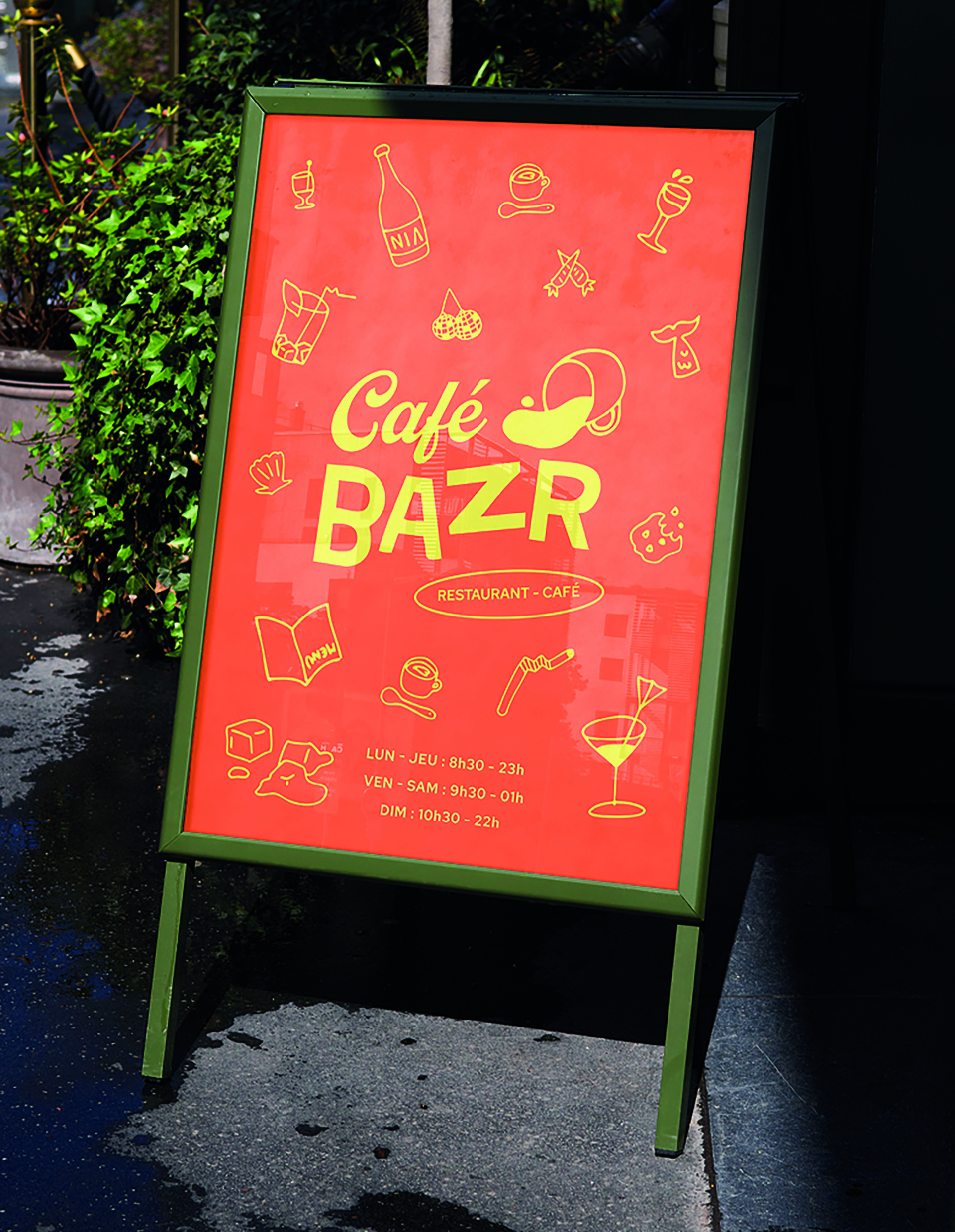 Chevalet stop trottoir BAZR